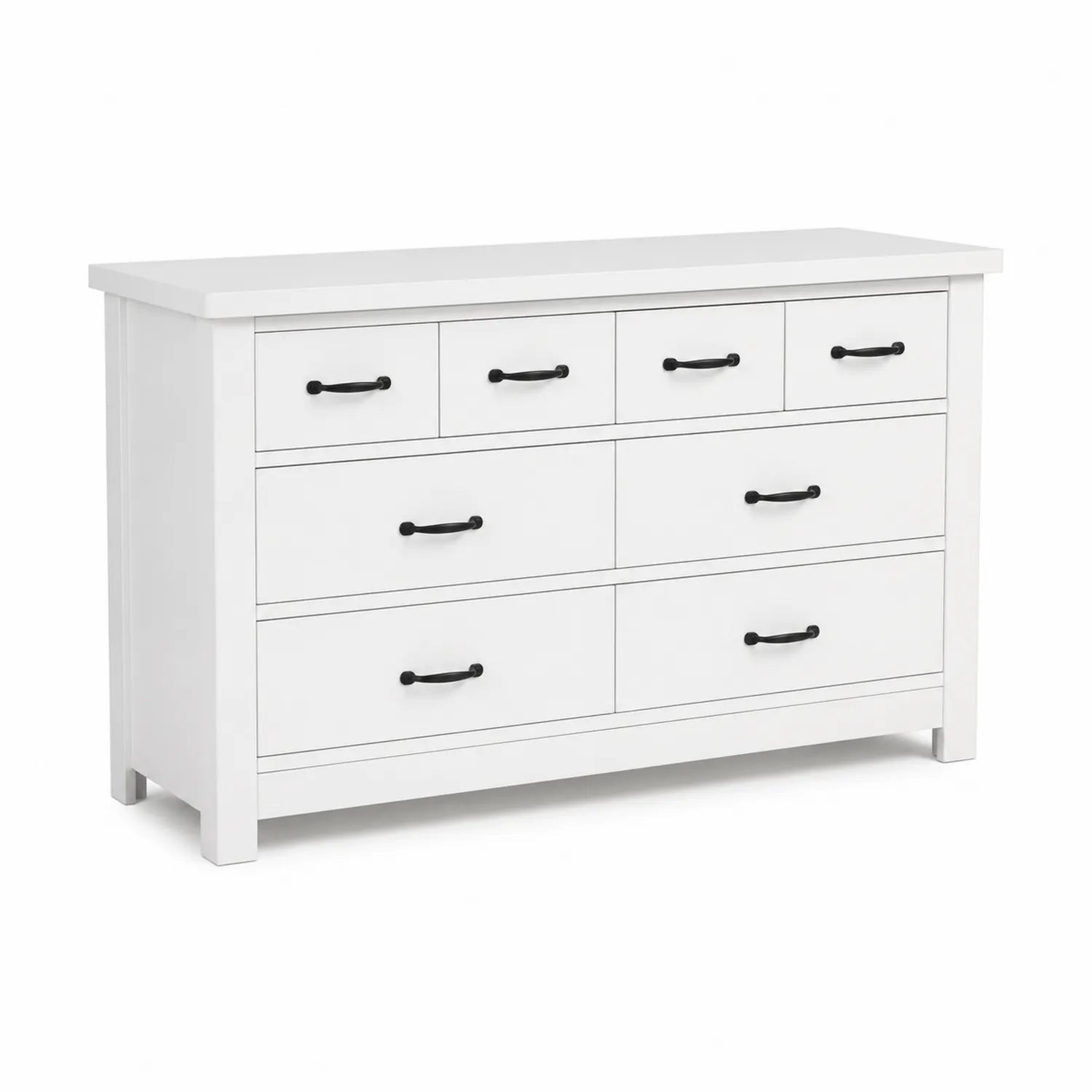 Komoda z 7 szufladami Biały 120x40x80 cm